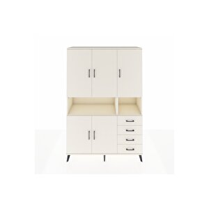 Hyperion Gardrop 7 Raflı 4 Çekmeceli 5 Kapaklı 132x44x195 Aytaşı-aytaşı