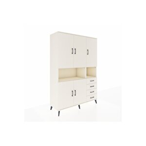 Hyperion Gardrop 7 Raflı 4 Çekmeceli 5 Kapaklı 132x44x195 Aytaşı-aytaşı