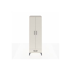 Kronos Dolap 2 Raflı Tek Çekmeceli Tek Askılı 60x59x182 Aytaşı-aytaşı
