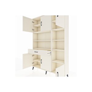 Arges Gardrop 10 Raflı Tek Çekmeceli 6 Kapaklı 132x30x195 Aytaşı-aytaşı