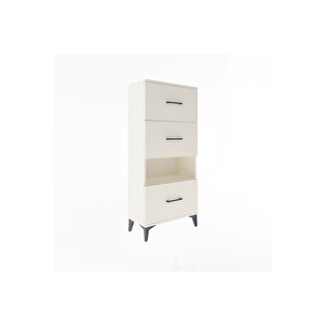 Arges Dolap Tek Raflı 3 Çekmeceli 60x30x134 Aytaşı-aytaşı