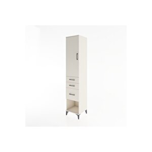 Hyperion Dolap 3 Raflı 3 Çekmeceli Tek Kapaklı 44x44x221 Aytaşı-aytaşı
