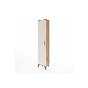 Arges Dolap 5 Raflı Tek Kapaklı 44x30x221 Çam-aytaşı