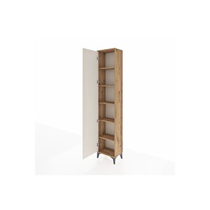 Arges Dolap 5 Raflı Tek Kapaklı 44x30x221 Çam-aytaşı