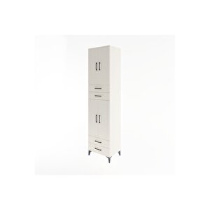 Hyperion Dolap 5 Raflı 4 Çekmeceli 4 Kapaklı 60x44x243 Aytaşı-aytaşı