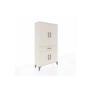 Arges Dolap 4 Raflı Tek Çekmeceli 4 Kapaklı 88x30x163 Aytaşı-aytaşı
