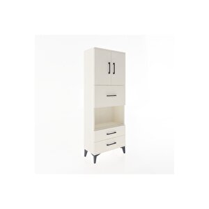 Arges Dolap 3 Raflı 3 Çekmeceli 2 Kapaklı 60x30x163 Aytaşı-aytaşı