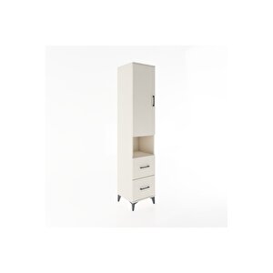 Hyperion Dolap 3 Raflı 2 Çekmeceli Tek Askılı 44x44x221 Aytaşı-aytaşı