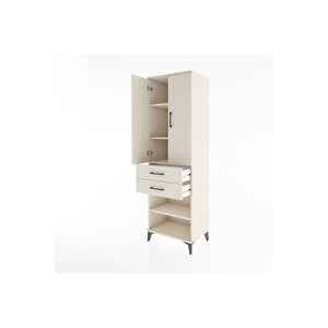 Hyperion Dolap 4 Raflı 2 Çekmeceli 2 Kapaklı 60x44x195 Aytaşı-aytaşı
