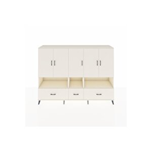 Hyperion Dolap 12 Raflı 3 Çekmeceli 5 Kapaklı 220x44x163 Aytaşı-aytaşı