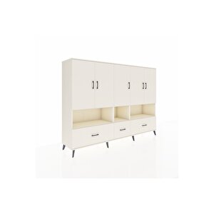 Hyperion Dolap 12 Raflı 3 Çekmeceli 5 Kapaklı 220x44x163 Aytaşı-aytaşı