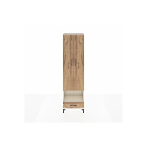 Arges Dolap 4 Raflı Tek Çekmeceli Tek Askılı 60x30x221 Aytaşı-çam