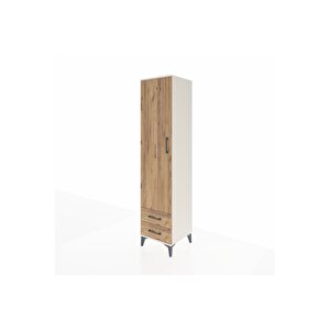 Hyperion Dolap 2 Raflı 2 Çekmeceli Tek Askılı 44x44x195 Aytaşı-çam