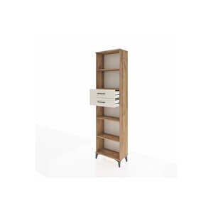 Arges Dolap 4 Raflı 2 Çekmeceli 60x30x221 Çam-aytaşı