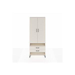Arges Dolap 3 Raflı 2 Çekmeceli Tek Askılı 88x30x221 Aytaşı-aytaşı