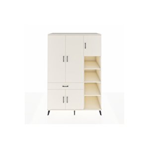 Kronos Dolap 10 Raflı Tek Çekmeceli 5 Kapaklı 132x59x195 Aytaşı-aytaşı/aytaşı