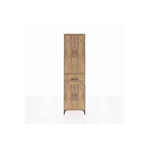 Arges Dolap 2 Raflı Tek Çekmeceli Tek Askılı 60x30x221 Çam-çam