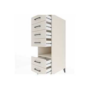 Kronos Dolap Tek Raflı 6 Çekmeceli 44x59x134 Aytaşı-aytaşı