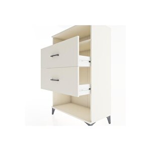 Hyperion Dolap Tek Raflı 2 Çekmeceli 88x44x134 Aytaşı-aytaşı