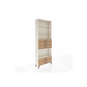 Arges Dolap 4 Raflı 5 Çekmeceli 88x30x243 Aytaşı-çam