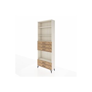 Arges Dolap 4 Raflı 5 Çekmeceli 88x30x243 Aytaşı-çam