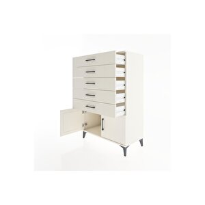 Hyperion Dolap 5 Çekmeceli 2 Kapaklı 88x44x134 Aytaşı-aytaşı