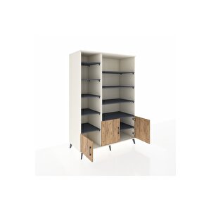 Kronos Dolap 10 Raflı 3 Kapaklı 132x59x195 Aytaşı-çam/antrasit