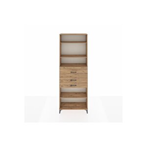 Arges Dolap 4 Raflı 3 Çekmeceli 88x30x243 Çam-çam