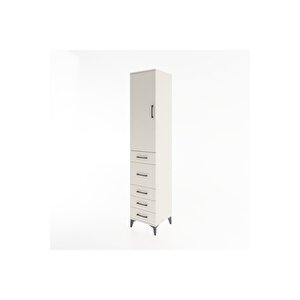 Hyperion Dolap 2 Raflı 5 Çekmeceli Tek Askılı 44x44x221 Aytaşı-aytaşı