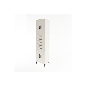 Hyperion Dolap 3 Raflı 5 Çekmeceli 4 Kapaklı 60x44x243 Aytaşı-aytaşı