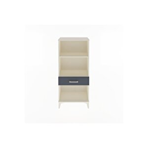 Arges Dolap 2 Raflı Tek Çekmeceli 60x30x134 Aytaşı-antrasit