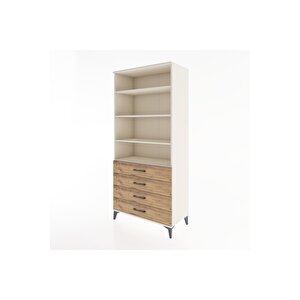 Hyperion Dolap 4 Raflı 4 Çekmeceli 88x44x195 Aytaşı-çam
