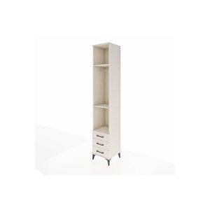 Hyperion Dolap 3 Raflı 3 Çekmeceli Tek Askılı 44x44x243 Aytaşı-aytaşı