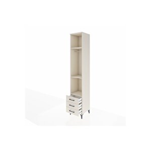 Hyperion Dolap 3 Raflı 3 Çekmeceli Tek Askılı 44x44x243 Aytaşı-aytaşı
