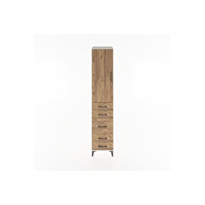 Hyperion Dolap 2 Raflı 5 Çekmeceli Tek Askılı 44x44x221 Aytaşı-çam