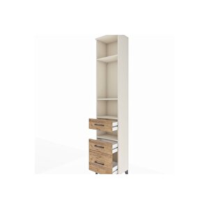 Arges Dolap 4 Raflı 3 Çekmeceli 44x30x221 Aytaşı-çam