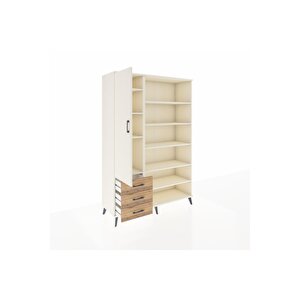 Hyperion Dolap 9 Raflı 3 Çekmeceli 3 Kapaklı 132x44x195 Aytaşı-aytaşı/çam