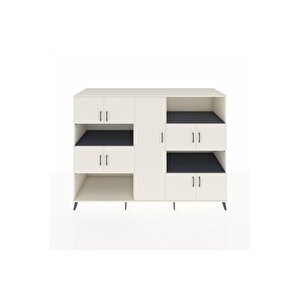 Kronos Dolap 10 Raflı 9 Kapaklı 220x59x163 Aytaşı-aytaşı/antrasit