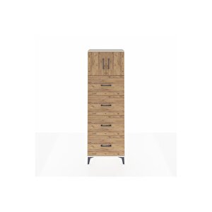 Arges Dolap 2 Raflı 4 Çekmeceli 2 Kapaklı 60x30x182 Aytaşı-çam