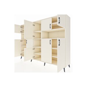 Hyperion Dolap 14 Raflı 10 Kapaklı 220x44x163 Aytaşı-aytaşı