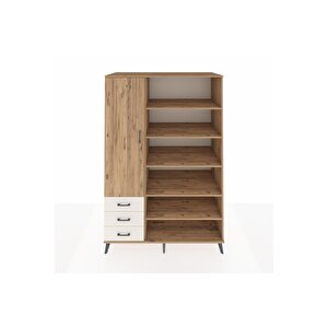 Kronos Dolap 9 Raflı 3 Çekmeceli 3 Kapaklı 132x59x195 Çam-çam/aytaşı