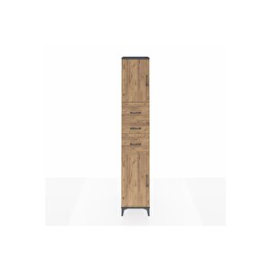 Hyperion Dolap 3 Raflı 3 Çekmeceli 2 Kapaklı 44x44x243 Antrasit-çam