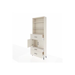 Arges Dolap 4 Raflı 3 Çekmeceli 2 Kapaklı 88x30x243 Aytaşı-aytaşı