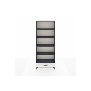Arges Dolap 5 Raflı Tek Çekmeceli 88x30x221 Antrasit-aytaşı