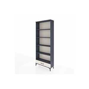 Arges Dolap 5 Raflı Tek Çekmeceli 88x30x221 Antrasit-aytaşı
