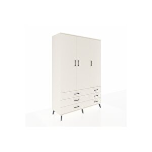 Hyperion Gardrop 5 Raflı 6 Çekmeceli Tek Askılı 132x44x195 Aytaşı-aytaşı