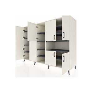 Kronos Dolap 13 Raflı 7 Kapaklı 220x59x163 Aytaşı-aytaşı/antrasit