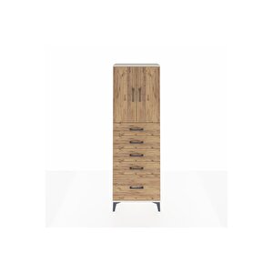 Arges Dolap 2 Raflı 5 Çekmeceli 2 Kapaklı 60x30x182 Aytaşı-çam