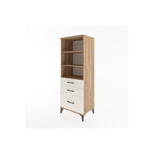 Hyperion Dolap 3 Raflı 3 Çekmeceli 60x44x163 Çam-aytaşı