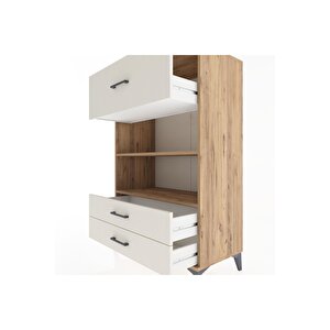 Hyperion Dolap 2 Raflı 3 Çekmeceli 88x44x134 Çam-aytaşı
